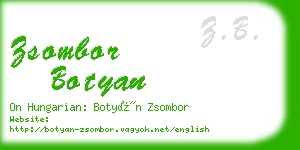 zsombor botyan business card